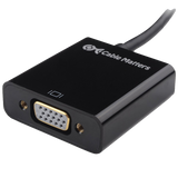 Cable Matters Gold-Plated Active HDMI to VGA Adapter with 3 Ft Micro USB Cable