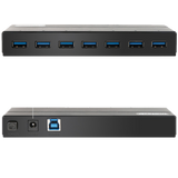 Inateck 7-Port USB 3.0 Hub with 12V 3A Power Adapter and 7 BC 1.2 Charging Ports