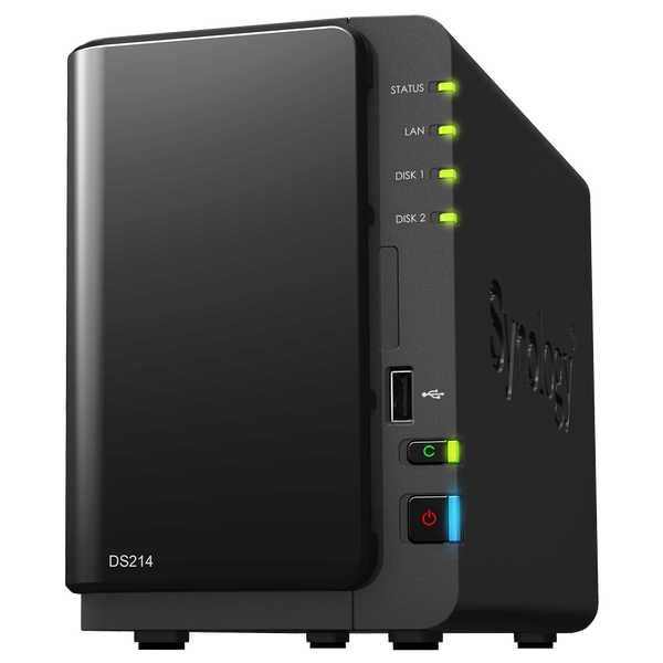 Synology DS214 DiskStation 2-Bay Pre-Configured Storage (NAS)